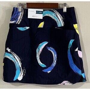 Lady Hagen Golf Skort Abstract Brushstroke Print Tummy Control Sz Sm